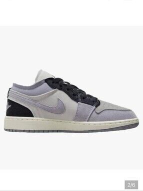 Nike Air Jordan 1 Low SE Craft Sneakers  Gray/ Black